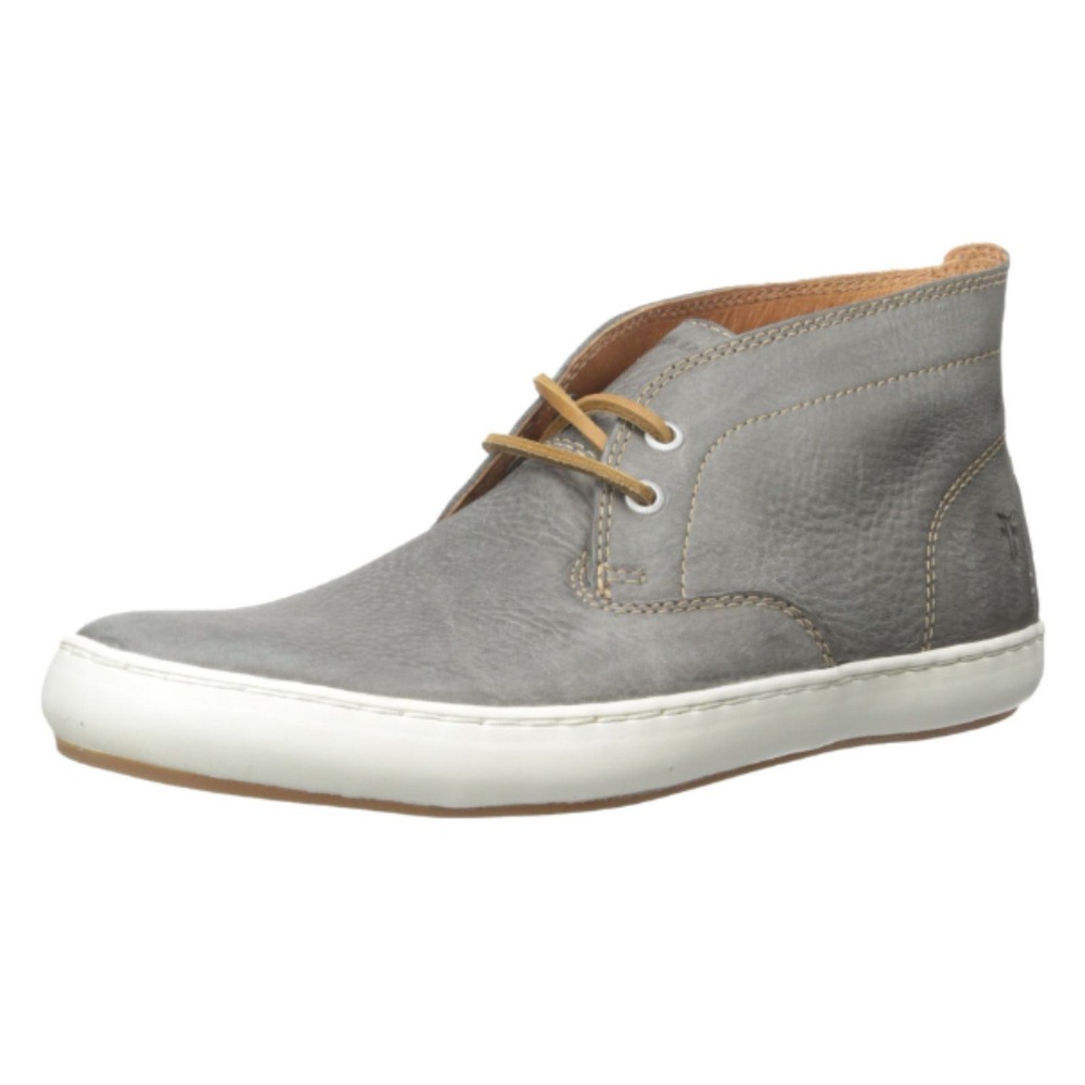 Frye Greene Chukka Men Size 9 Gray Leather Lace Up Sneakers